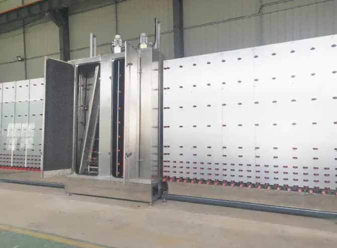 Automatic 1800 Vertical Lotio Exsiccatio Machina pro Insulated et Temperata Vitri