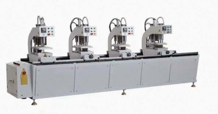 Gravis Officium PVC UPVC LAETUS Fenestra Profile summus Volo Seamless Welding machinae in IV CNC Capita
