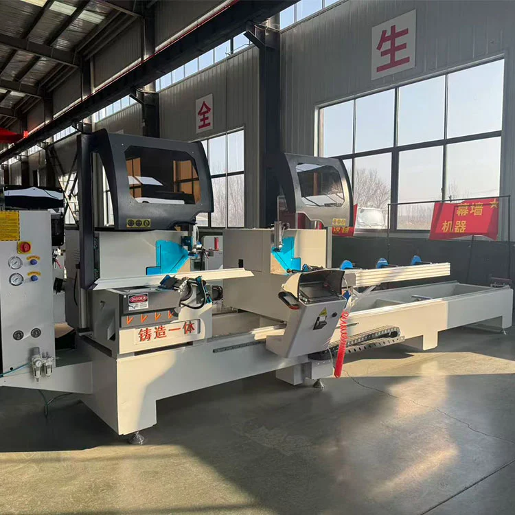 Semi-automatic Double Head Miter Saw Aluminium Profile Secans Machina